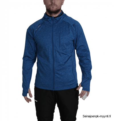 Dobsom Laikko Jacket Blue on miesten tekninen huppari, joka on miellyttävän tuntuinen 4-suuntaisella joustavuudella. Hupparia on saatavana useammalla eri kokoluokalla, välillä S-XL. Materiaaliltaan Laikko Jacket Blue on 85 % polyesteria ja 15 % spandexia.